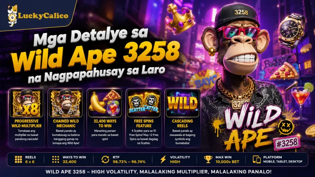 Mga Detalye sa Wild Ape 3258 na Nagpapahusay sa Laro